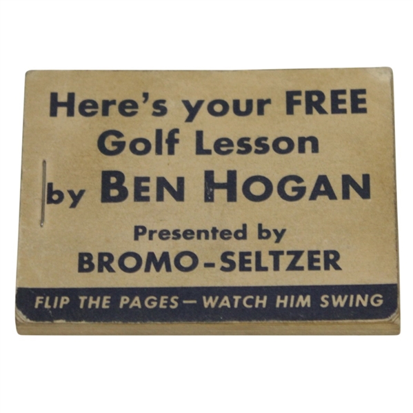 1950s Ben Hogan Heres Your Free Golf Lesson Magic-Eye Movie Flip Book