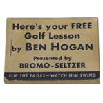 1950s Ben Hogan Heres Your Free Golf Lesson Magic-Eye Movie Flip Book