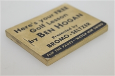1950's Ben Hogan 'Here's Your Free Golf Lesson' Magic-Eye Movie Flip Book