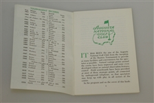 1964 Masters Spectator Guide - Arnold Palmer Wins 7th & Final Major