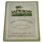 1937 US Open at Oakland Hills CC Official Program - Ralph Guldahl Winner