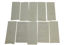 Twenty Ben Hogan Signed Shady Oaks Country Club Member Checks/Receipts JSA ALOA