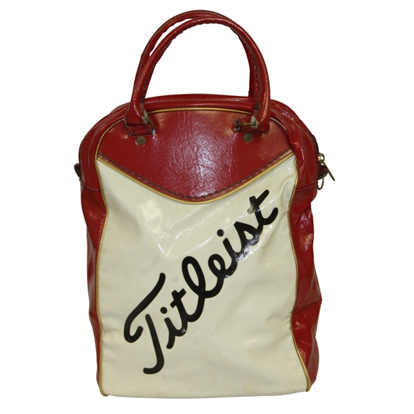 Lot Detail - Titleist Leather Shag Bag - Classic Vintage Look