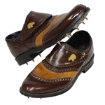 Jack Nicklaus Golden Bear Leather Vintage Golf Shoes - Very Good Condition