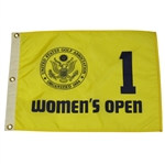 Tournament Used Womens US Open Yellow Flag - Hole #1