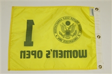 Tournament Used Women's US Open Yellow Flag - Hole #1
