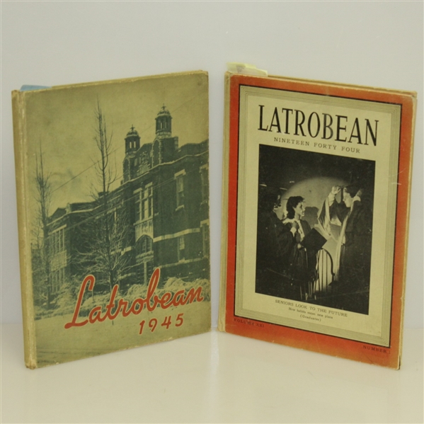 Arnold Palmer High School Yearbooks - 1944 Freshman & 1945 Sophomore Latrobean 