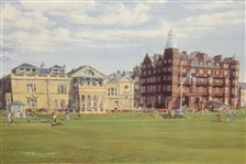The Royal & Ancient St Andrews Clubhouse Artist Proof Painting by Artist Bill Waugh #2/25