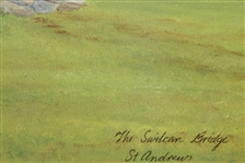 The St Andrews Swilken Bridge Artist Proof Painting by Artist Bill Waugh #2/25