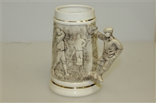Bill Waugh Handcrafted Old-Time Golf Theme Stein - Porcelain