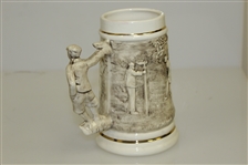 Bill Waugh Handcrafted Old-Time Golf Theme Stein - Porcelain