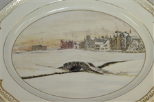 St Andrews Millenium Collection Plate by Bill Waugh - Aynsley Fine Bone China /2000
