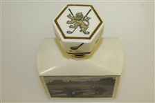 St Andrews The Old Course Porcelain Artist Proof Decanter by Bill Waugh - The Clubhouse Collections