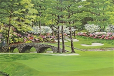 Bill Waugh Artists Proof #11! - Augusta 11th Green RTJ Collection Signed by Jones & Waugh JSA ALOA