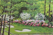 Bill Waugh Artists Proof #11! - Augusta 11th Green RTJ Collection Signed by Jones & Waugh JSA ALOA