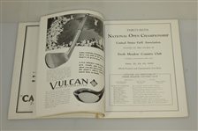 1932 US Open Championship at Fresh Meadow Country Club Program - Gene Sarazen Winner