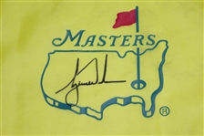 Tiger Woods Signed Masters Course Flown Flag UDA #SHO38177