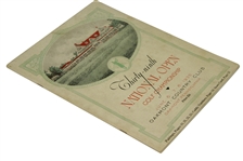 1935 US Open at Oakmont CC Program Signed by Bobby Jones JSA FULL Z42967