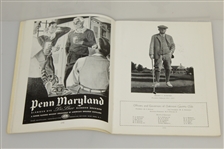 1935 US Open at Oakmont CC Program Signed by Bobby Jones JSA FULL Z42967