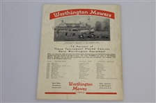 1935 US Open at Oakmont CC Program Signed by Bobby Jones JSA FULL Z42967