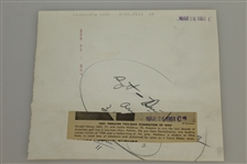 Jack Nicklaus & Arnold Palmer 1961 Meeting Original UPI Wire Photo - Earliest Photo Together