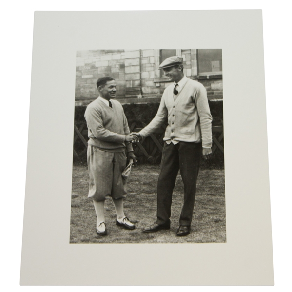 Bobby Jones Shaking Friends Hand Press Photo w/ Emory Univ. Woodruff Library Back Stamp