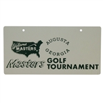 Classic Masters Golf Tournament Green & White Metal License Plate