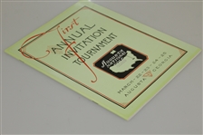1934 'Augusta Invitational' Masters Tournament Reproduction Program