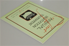 1934 'Augusta Invitational' Masters Tournament Reproduction Program