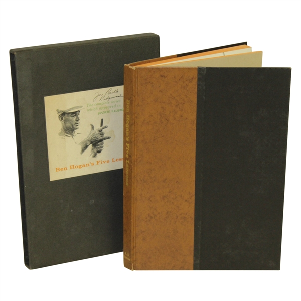 1957 1st Deluxe Edition "Ben Hogans Five Lessons" Golf Book - with Slipcase