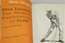 1957 1st Deluxe Edition Ben Hogans Five Lessons Golf Book - with Slipcase