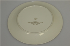 Pine Valley Golf Club Warner Shelly Bowl Ceramic Plate - Featuring 8th Hole