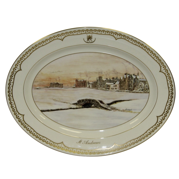 St Andrews Millenium Collection Platter by Bill Waugh - Aynsley Fine Bone China 46/2000