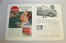 1939 US Open at Philadelphia CC Program - Byron Nelson Winner