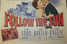 Authentic 'Follow the Sun' Ltd Ed Theatrical Release Movie Litho-Poster