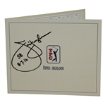 Jim Furyk Signed TPC River Highlands Scorecard with 58 & 8-7-16 Notations JSA ALOA