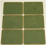 Perrier Golf Rule Coaster Set w/ Illustrations By Charles Crombie - Reproductions of Prints Circa 1905