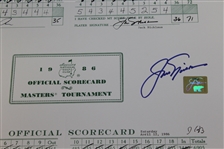 Jack Nicklaus Signed Scorecards From The 1986 Masters - Fanatics/Golden Bear Authentication Stickers
