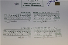 Jack Nicklaus Signed Scorecards From The 1986 Masters - Fanatics/Golden Bear Authentication Stickers