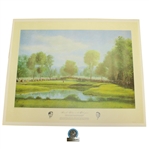 Cherry Hills 1960 US Open Arnold Palmer Print by Donald Moss & Commemorative Badge