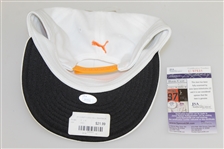 Rickie Fowler Signed Puma Flat Bill Hat w/ Orange Logo JSA U97531