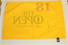 Jordan Spieth Signed 2017 Open Championship at Royal Birkdale Flag Sports Collectibles #029325