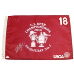 Martin Kaymer Signed 2014 US Open at Pinehurst No. 2 Flag JSA #L57679