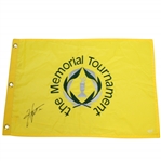 Hideki Matsuyama Signed The Memorial Tournament at Murfield Flag JSA ALOA