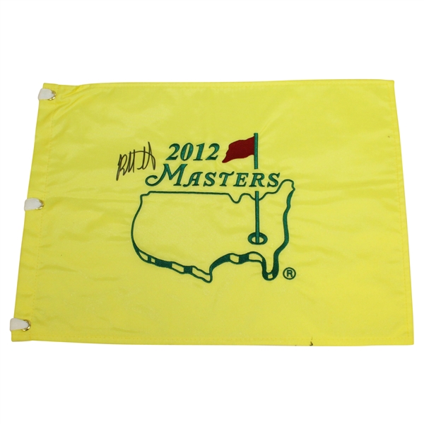 Bubba Watson Signed 2012 Masters Embroidered Flag JSA ALOA