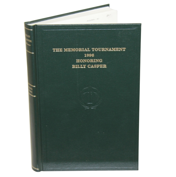 1996 Memorial Tournament Ltd Ed Book Honoring Billy Casper #73/200