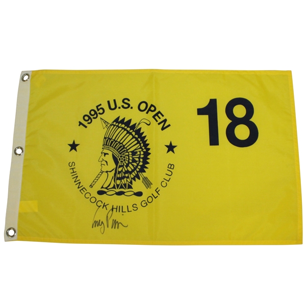 Corey Pavin Signed 1995 US Open Championship at Shinnecock Hills GC Flag JSA ALOA