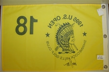 Corey Pavin Signed 1995 US Open Championship at Shinnecock Hills GC Flag JSA ALOA
