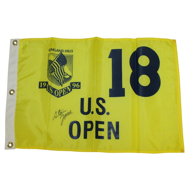 Steve Jones Signed 1996 US Open at Oakland Hills Flag JSA ALOA