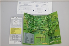 Geoff Oglivy Signed 2006 US Open at Winged Foot Flag w/ Ticket, Scorecard & Pairing Guide JSA ALOA